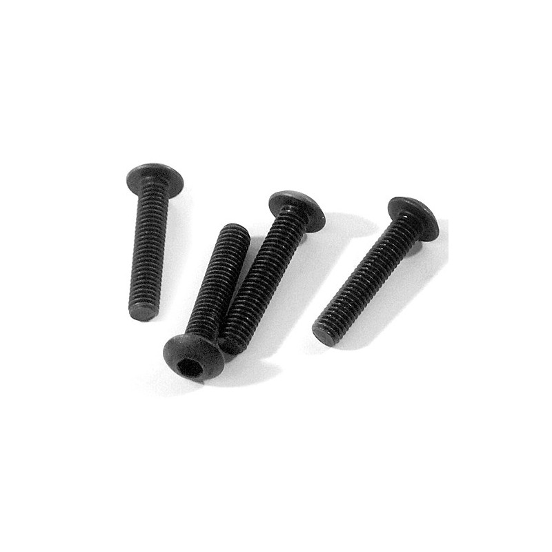 HPI RACING BUTTON HEAD SCREW M3x15mm (HEX SOCKET/4pcs)