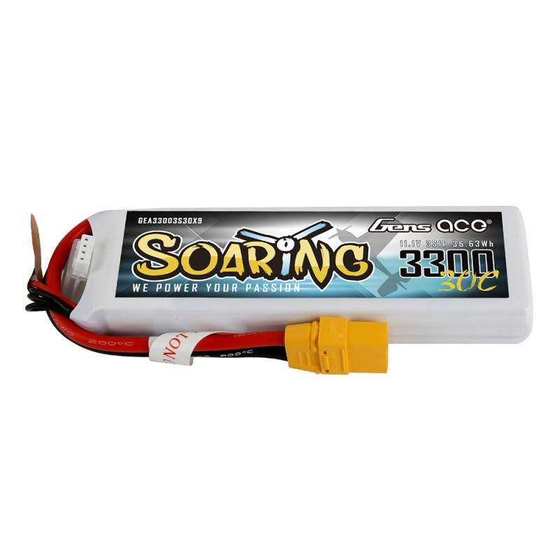 GENS ACE Akumulator LiPo Soaring 3300mAh 11.1V 30C 3S1P XT90