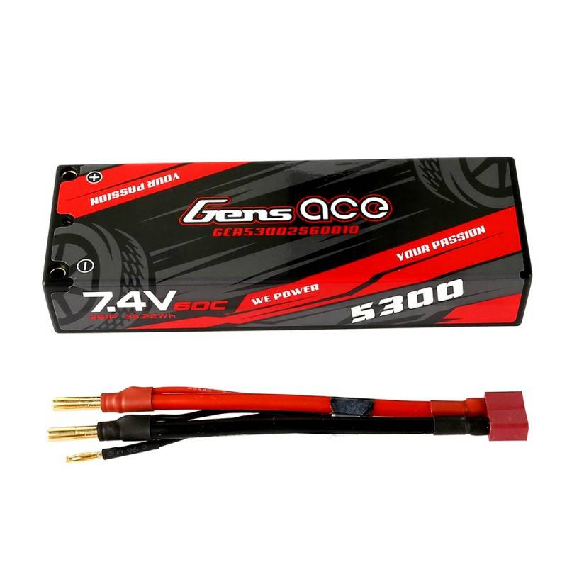 GENS ACE Akumulator LiPo Hardcase 5300mAh 7,4V 60C 2S1P DEAN