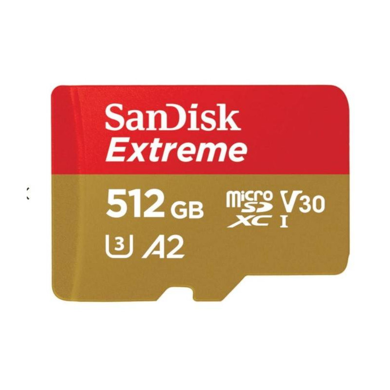 SANDISK Karta pamięci microSDXC 512GB Extreme + Adapter