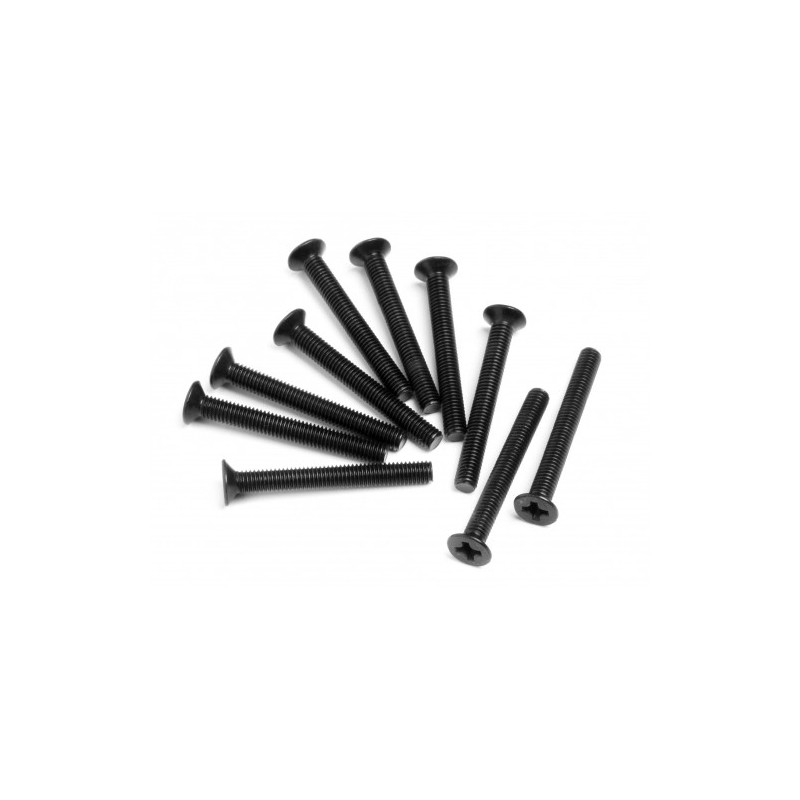 HPI RACING FLAT HEAD SCREW M3x26mm (10pcs)