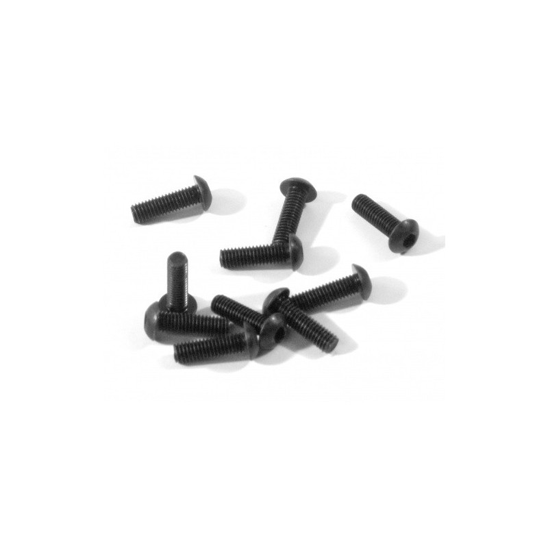 HPI RACING BUTTON HEAD SCREW M3X10MM (HEX SOCKET/10 PCS)