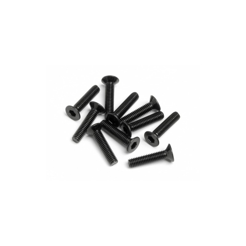 HPI RACING FLAT HEAD SCREW M2.5x12mm (HexSocket/10pcs)