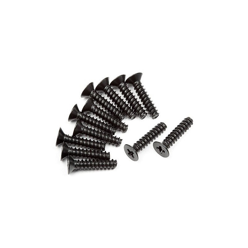 HPI RACING TP. FLAT HEAD SCREW M2.6x12mm (12pcs)