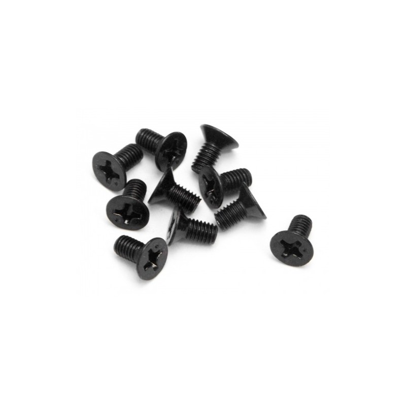 HPI RACING FLAT HEAD SCREW M3X6MM (10PCS)