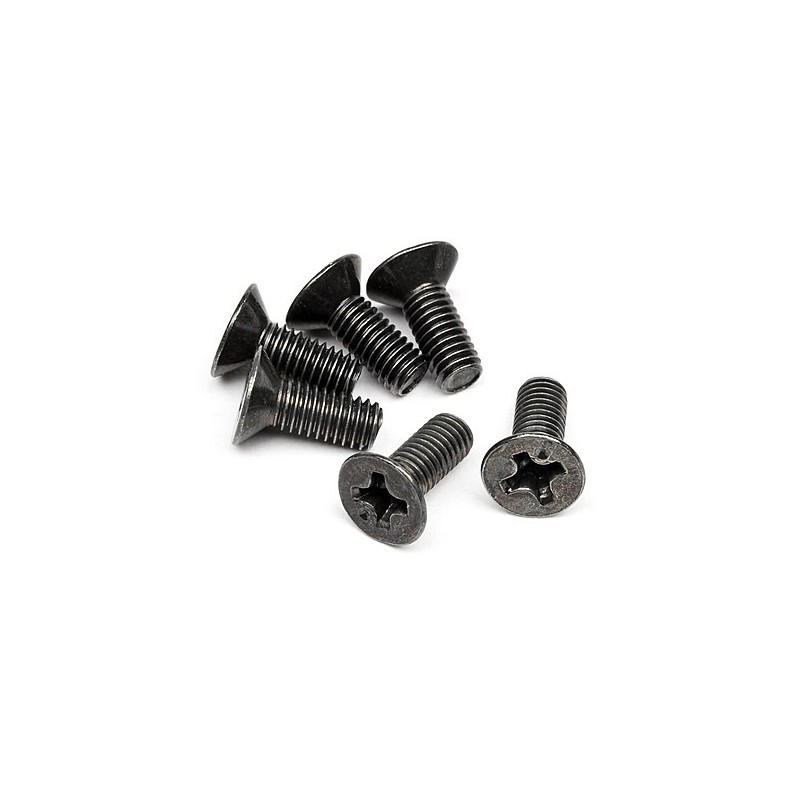 HPI RACING FLAT HEAD SCREW M3 x 8mm (6 pcs)