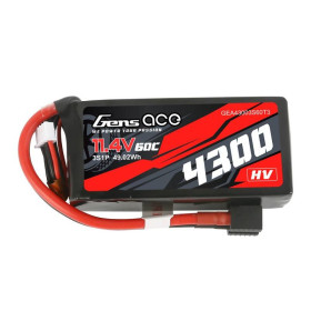 GENS ACE Akumulator LiPo HV 4300mAh 11.4V 60C 3S1P XT60/DEAN High Voltage