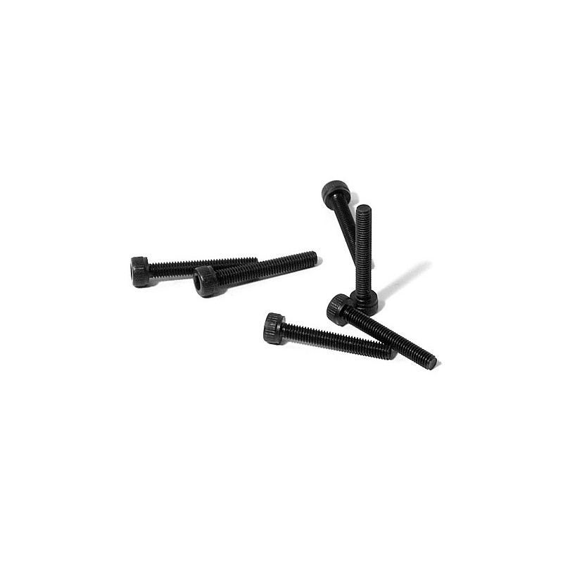 HPI RACING CAP HEAD SCREW M3 X 20MM (BLACK/6PCS)