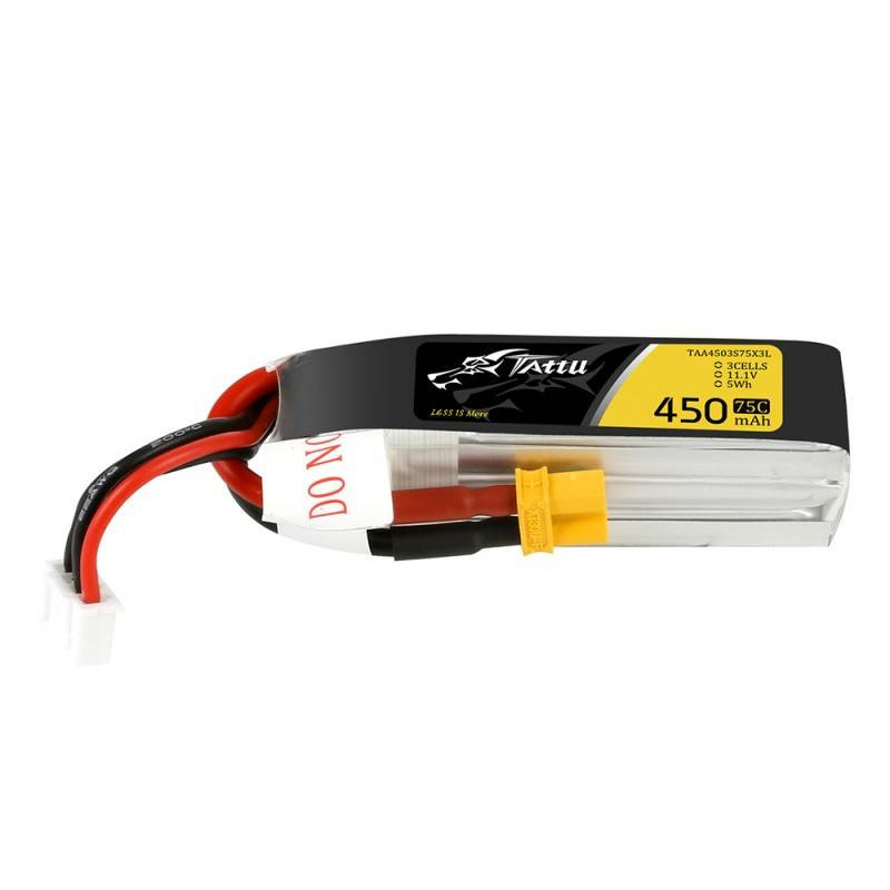 GENS ACE Akumulator LiPo Tattu 450mAh 11,1V 75C 3S1P Long