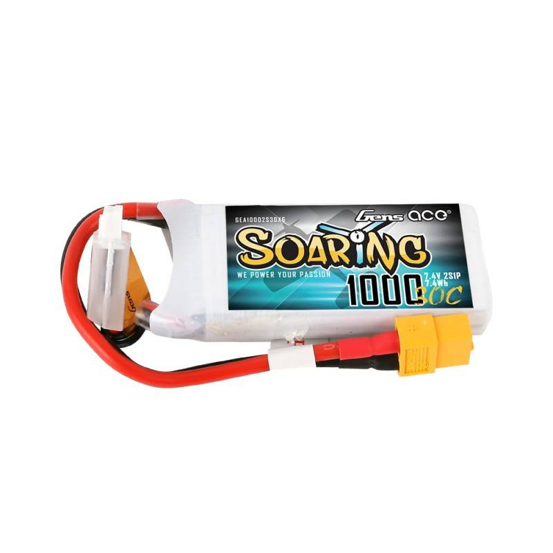 GENS ACE Akumulator LiPo Soaring 1000mAh 7.4V 30C 2S1P XT60