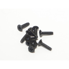 HPI RACING TP. FLAT HEAD SCREW M3 x 12mm BLACK