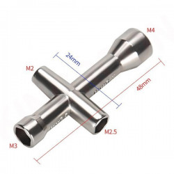 Mini klucz nasadowy do kół (4/5/5,5/7mm)