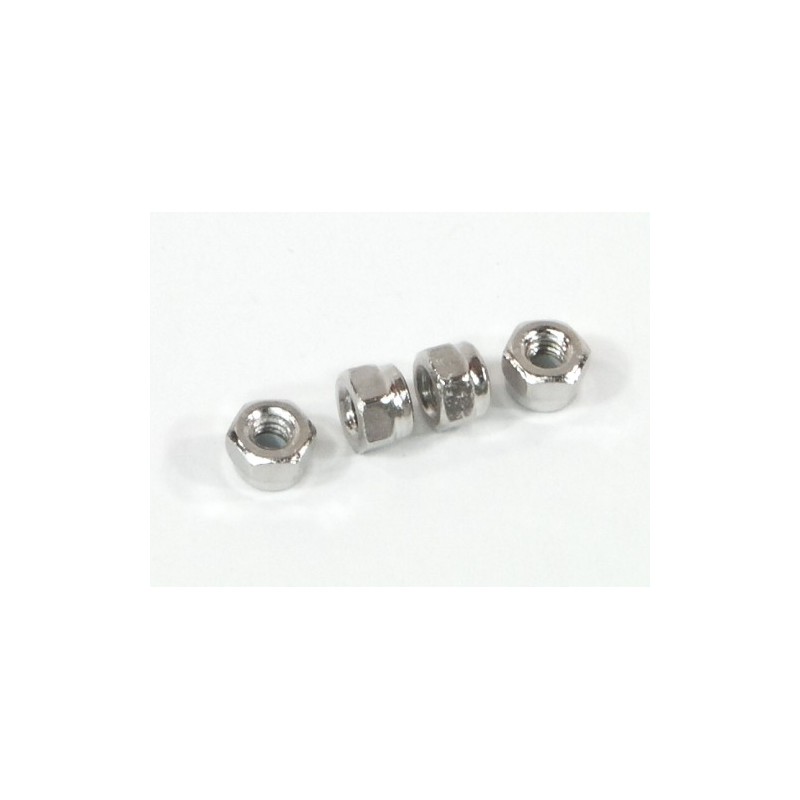 HPI RACING NYLON NUT M2.6 (SILVER/4PCS)