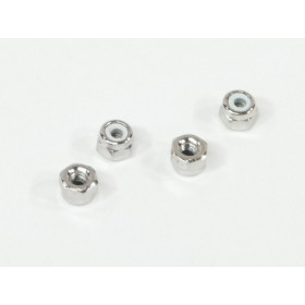 HPI RACING NYLON NUT M2.6 (SILVER/4PCS)
