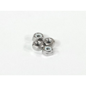HPI RACING NYLON NUT M2.6 (SILVER/4PCS)