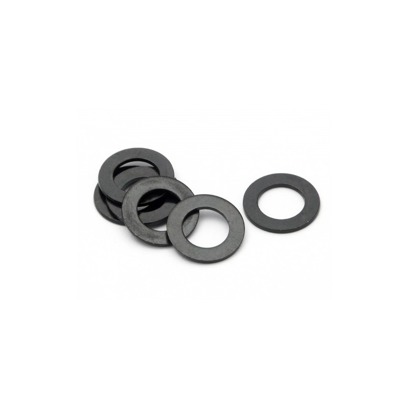 HPI RACING WASHER 7 X 12 X 0.8MM (6PCS/BLACK)