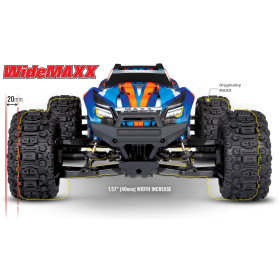 TRAXXAS WideMaxx 4WD VXL 4S 1/10 + TSM (Niebieski)
