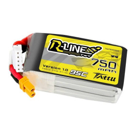 GENS ACE Akumulator LiPo Tattu R-Line 750mAh 14.8V 95C 4S1P JST-XHR