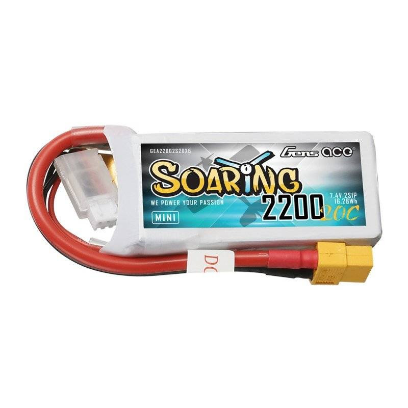 GENS ACE Akumulator LiPo Soaring 2200mAh 7.4V 20C 2S1P