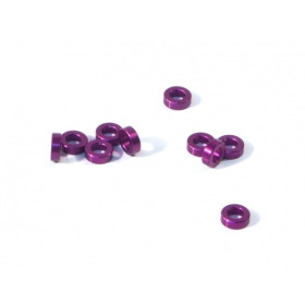HPI RACING ALUMINIUM WASHER 3 X 6 X 2.0MM (PURPLE/10 PCS)