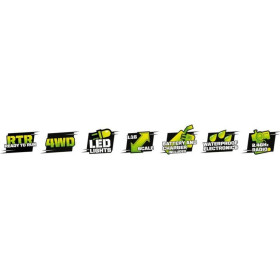 MAVERICK BlackZon Slyder MT Green 1/16 4WD RTR + Oświetlenie LED