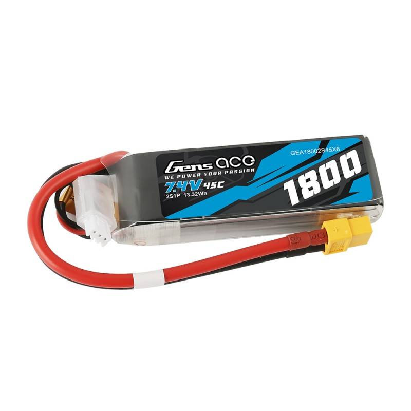 GENS ACE Akumulator LiPo 1800mAh 7.4V 45C 2S1P XT60