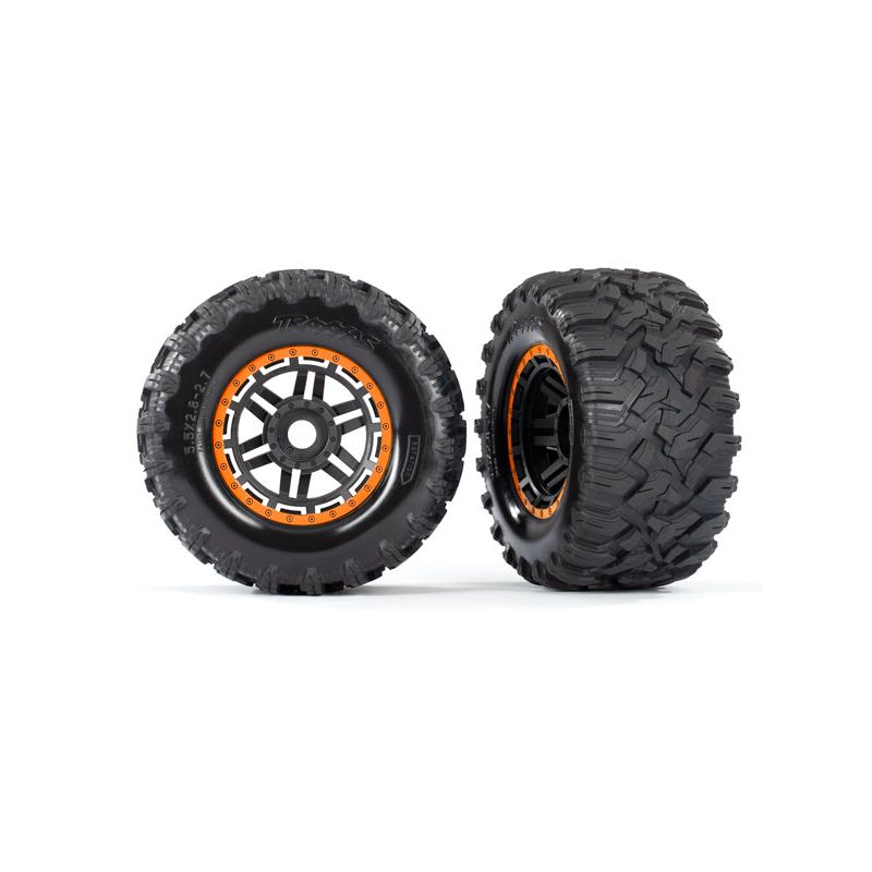 TRAXXAS Koła 2szt. All-Terrain do Maxx (Pomarańczowe)