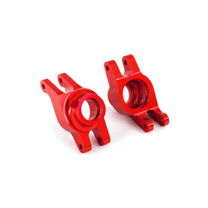 TRAXXAS Aluminiowe zwrotnice do Maxx (Czerwone)