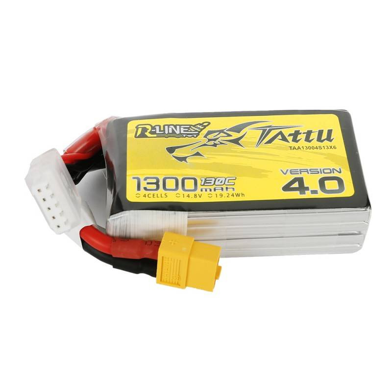 GENS ACE Akumulator LiPo Tattu R-Line Version 4.0 1300mAh 14.8V 130C 4S1P XT60 akkumulátor