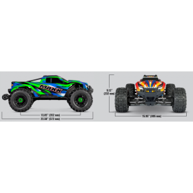 TRAXXAS WideMaxx 4WD VXL 4S 1/10 + TSM (RED)