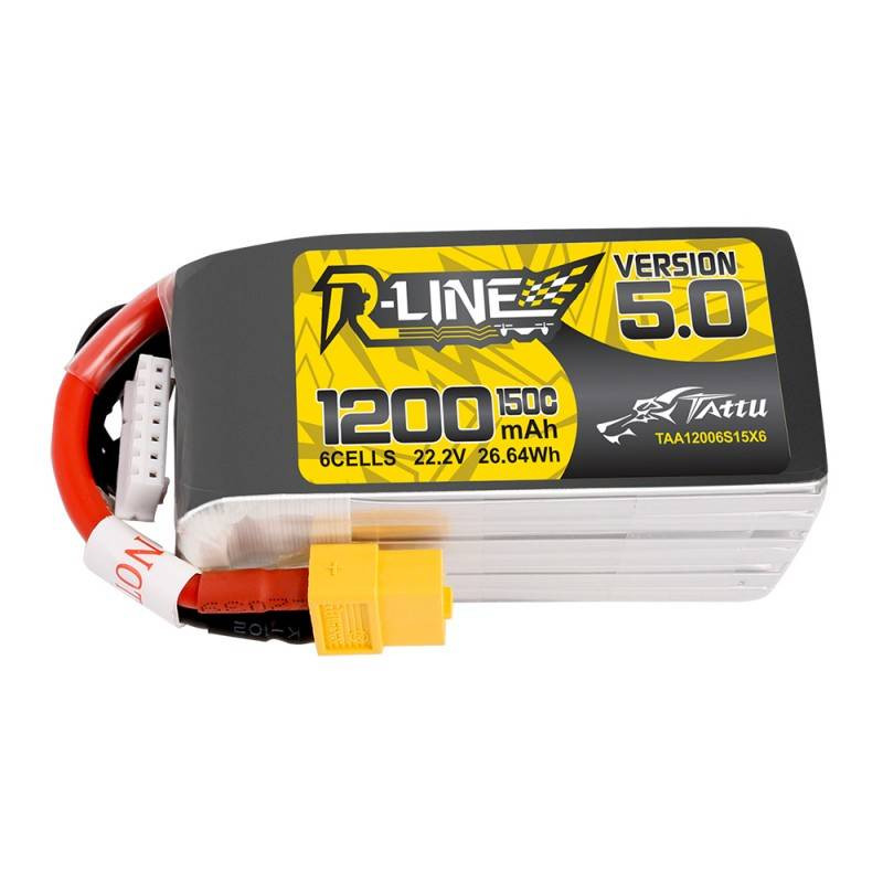 GENS ACE Akumulator LiPo Tattu R-Line 5.0 1200mAh 22.2V 150C 6S1P XT60