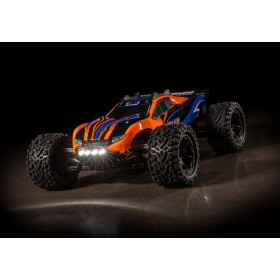 TRAXXAS Auto Rustler 4X4 XL-5 LED 1/10 (pomarańczowy)