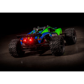 TRAXXAS Auto Rustler 4X4 XL-5 LED 1/10 (pomarańczowy)