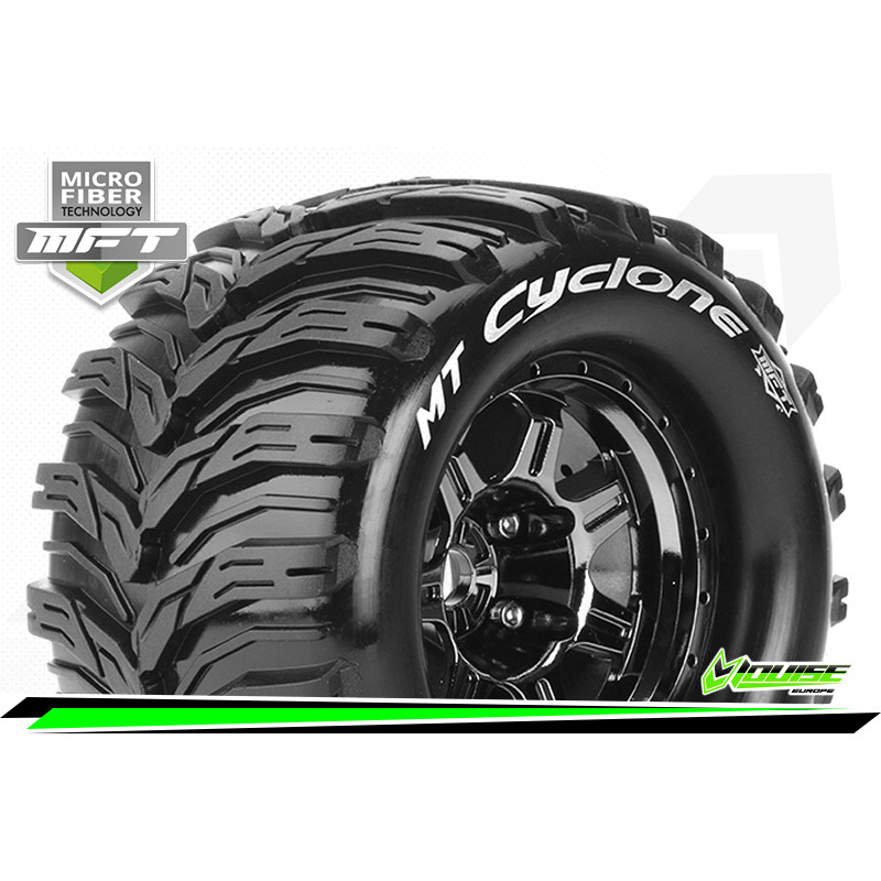 LOUISE Koła 2szt. MFT MT-CYCLONE 1/8 Sport Hex 17mm - Monster Truck