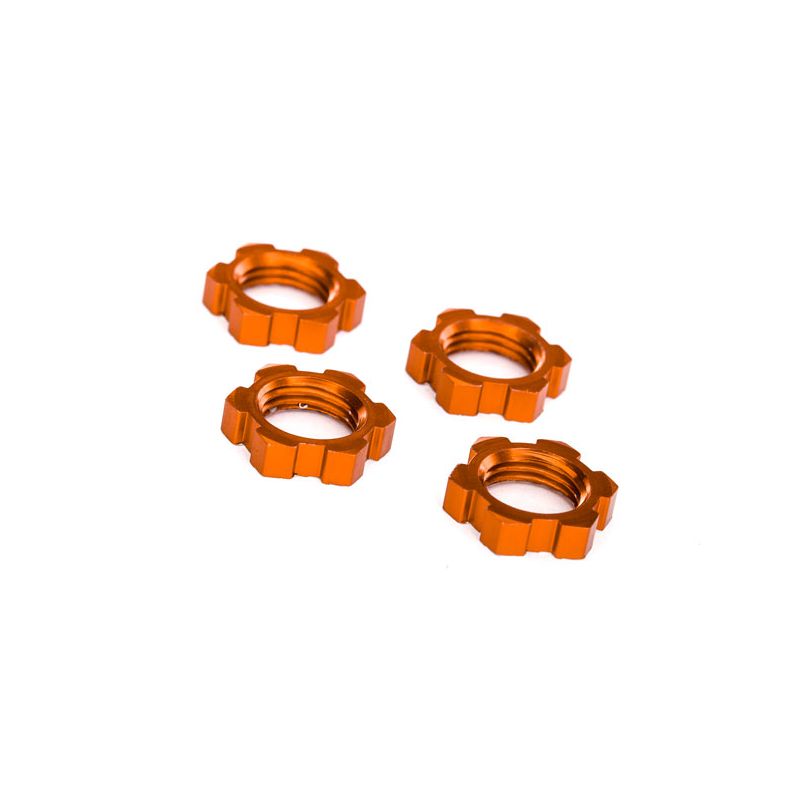 TRAXXAS Nakrętki do kół / Wheel nuts, splined 17mm (Pomarańczowe)