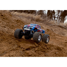 Auto TRAXXAS Stampede 4WD 1/10 Monster Truck + Oświetlenie LED (czerwony)