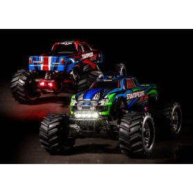 Auto TRAXXAS Stampede 4WD 1/10 Monster Truck + Oświetlenie LED (czerwony)
