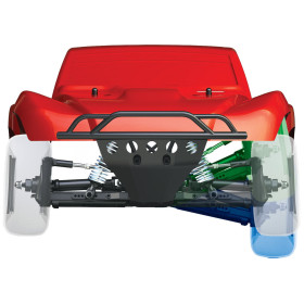 Auto TRAXXAS Slash XL-5 4WD 1/10 + Oświetlenie LED (pomarańczowy)