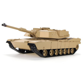 Czołg HENG LONG U.S. M1A2 Abrams Desert 1/16 V7.0 2.4GHz (działko ASG/IR/dźwięk/dym)