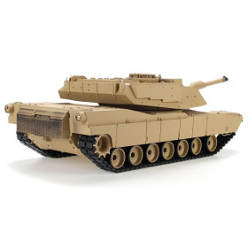 Czołg HENG LONG U.S. M1A2 Abrams Desert 1/16 V7.0 2.4GHz (działko ASG/IR/dźwięk/dym)