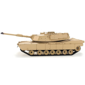 Czołg HENG LONG U.S. M1A2 Abrams Desert 1/16 V7.0 2.4GHz (działko ASG/IR/dźwięk/dym)