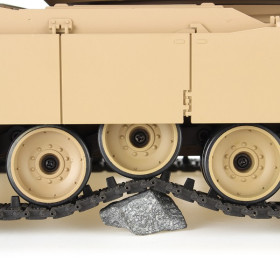Czołg HENG LONG U.S. M1A2 Abrams Desert 1/16 V7.0 2.4GHz (działko ASG/IR/dźwięk/dym)