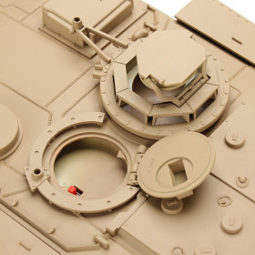 Czołg HENG LONG U.S. M1A2 Abrams Desert 1/16 V7.0 2.4GHz (działko ASG/IR/dźwięk/dym)