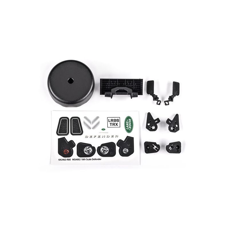 TRAXXAS Elementy karoserii TRX-4M 1/18 Land Rover Defender