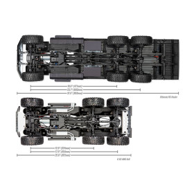 TRAXXAS TRX-6 Ultimate RC Hauler 6x6  (Czarny)