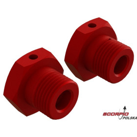 Arrma AR310904 Piasta sześciokątna 17mm alum czerwona (2)