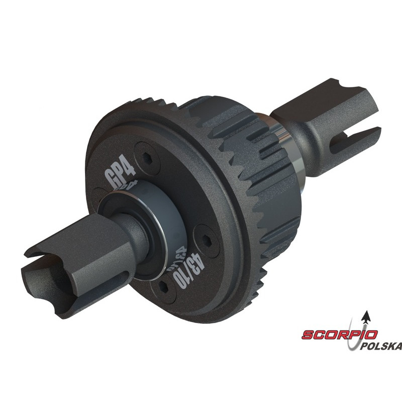 Arrma dyferencjał otwarty kompletny p/t GP4 5mm 10K