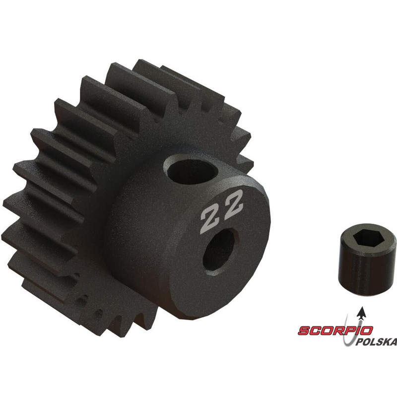 Arrma zębatka 22T 0.8M 3.175mm CNC stal