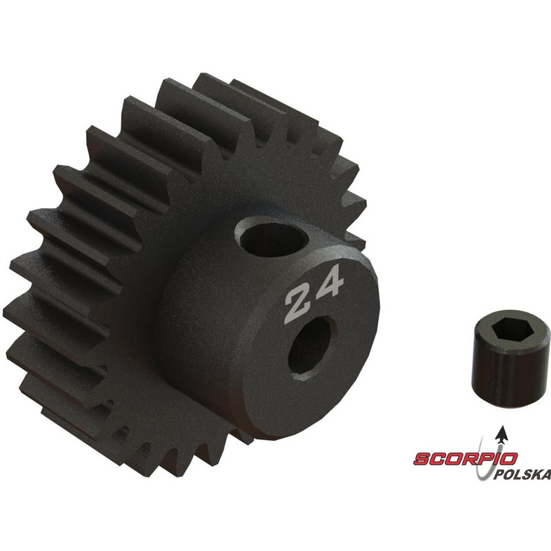Arrma zębatka 24T 0.8M 3.175mm CNC stal