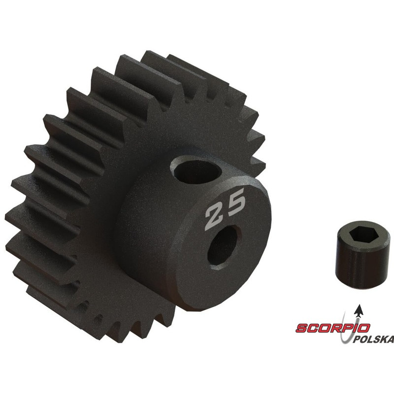 Arrma zębatka 25T 0.8M 3.175mm CNC stal